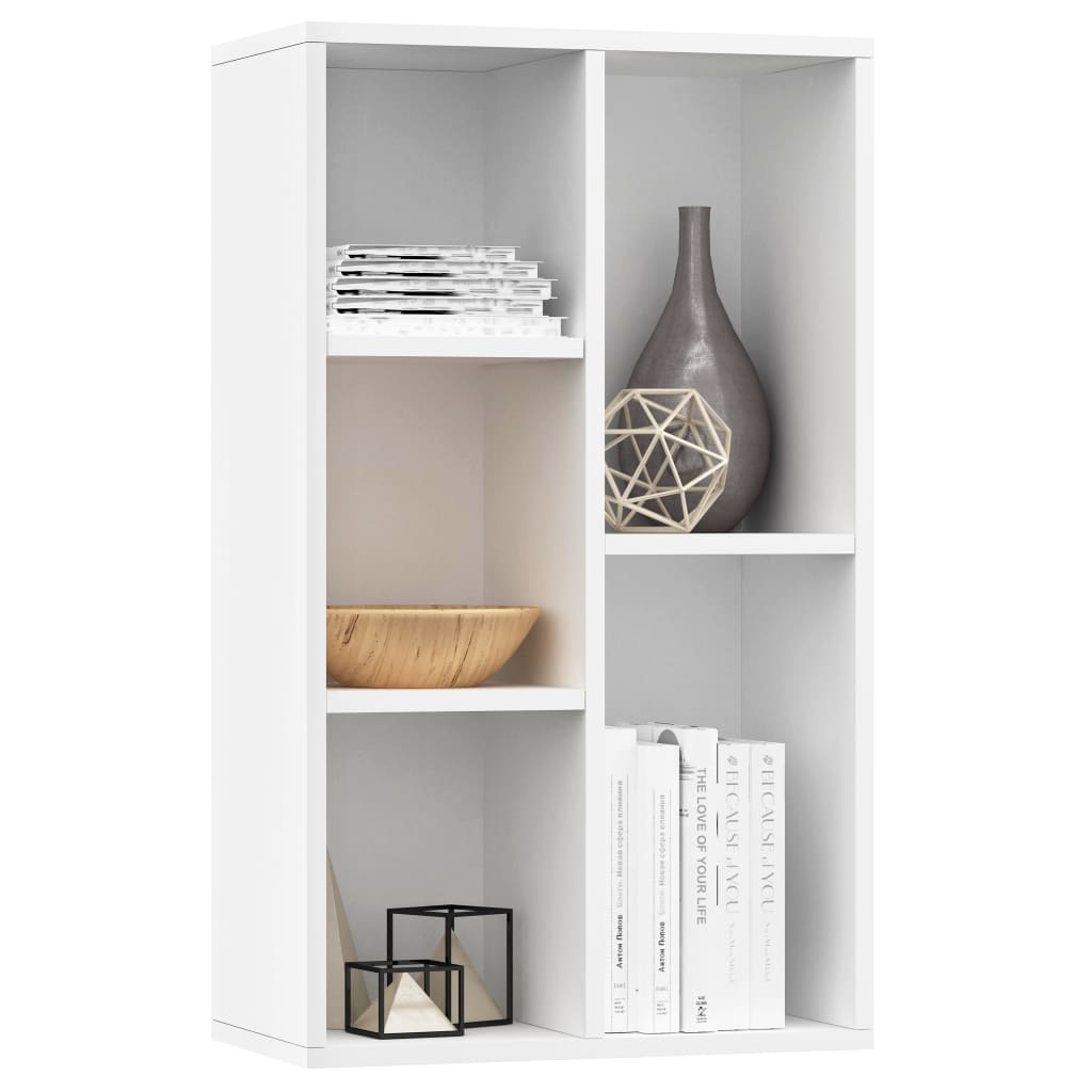 Bookcase/Sideboard White 50x25x80 cm Wood Material