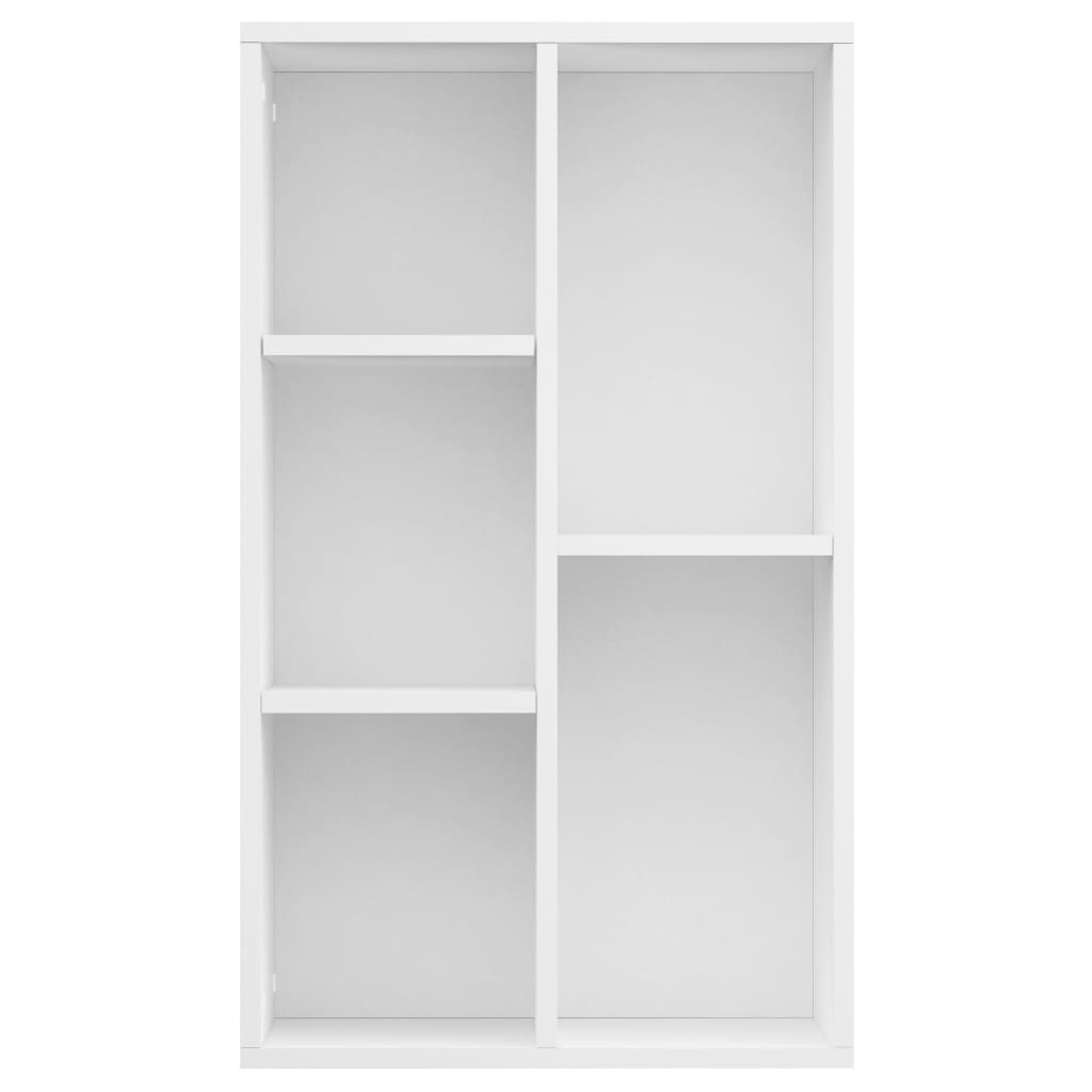 Bookcase/Sideboard White 50x25x80 cm Wood Material