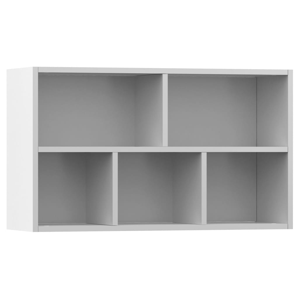 Bookcase/Sideboard White 50x25x80 cm Wood Material