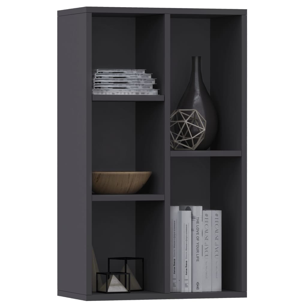 Bookshelf/Sideboard Grey 50x25x80 cm Wood Material