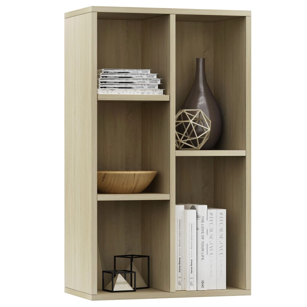 Bookshelf/Sideboard Sonoma Oak 50x25x80 cm Wood Material