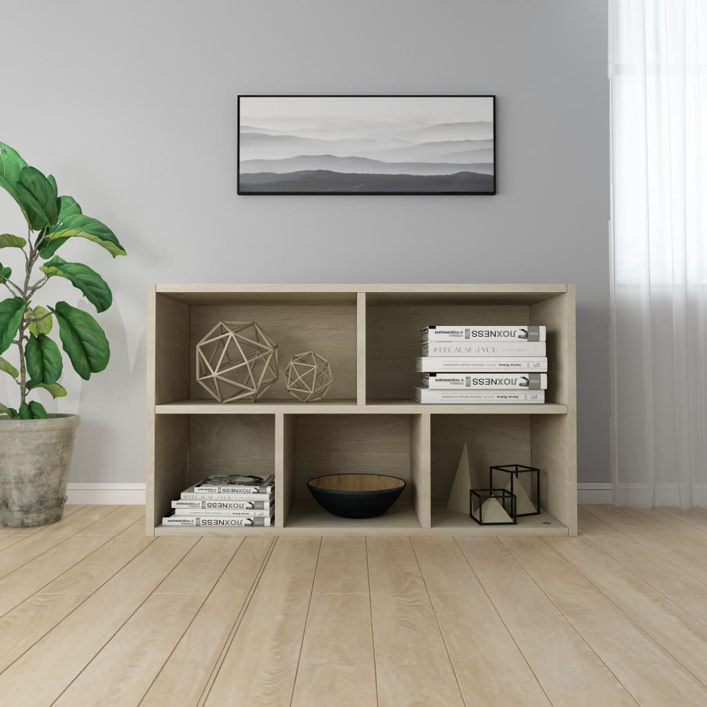 Bookshelf/Sideboard Sonoma Oak 50x25x80 cm Wood Material