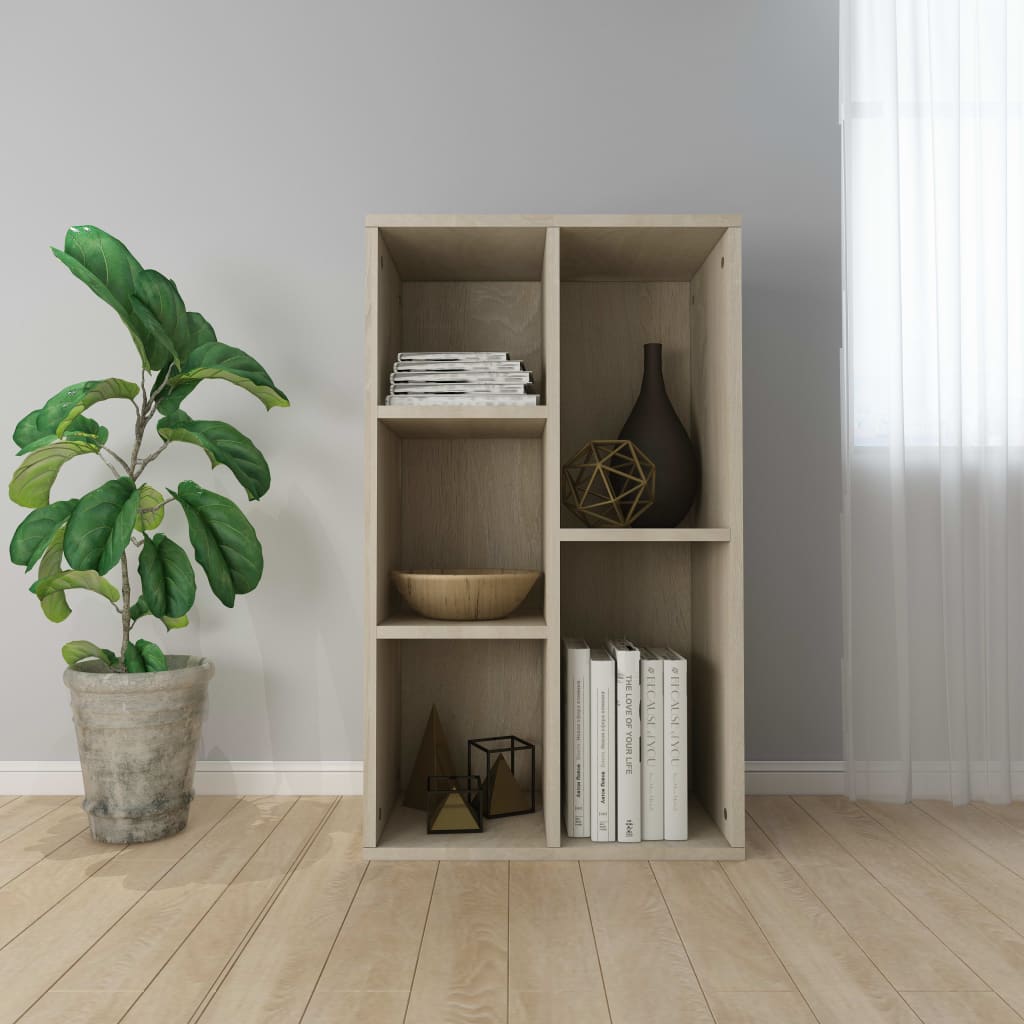 Bookshelf/Sideboard Sonoma Oak 50x25x80 cm Wood Material