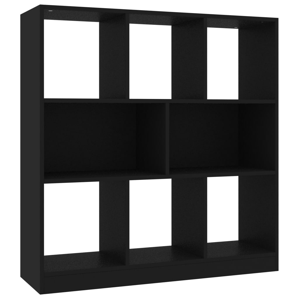 Bookshelf Black 97.5x29.5x100 cm Wood Material