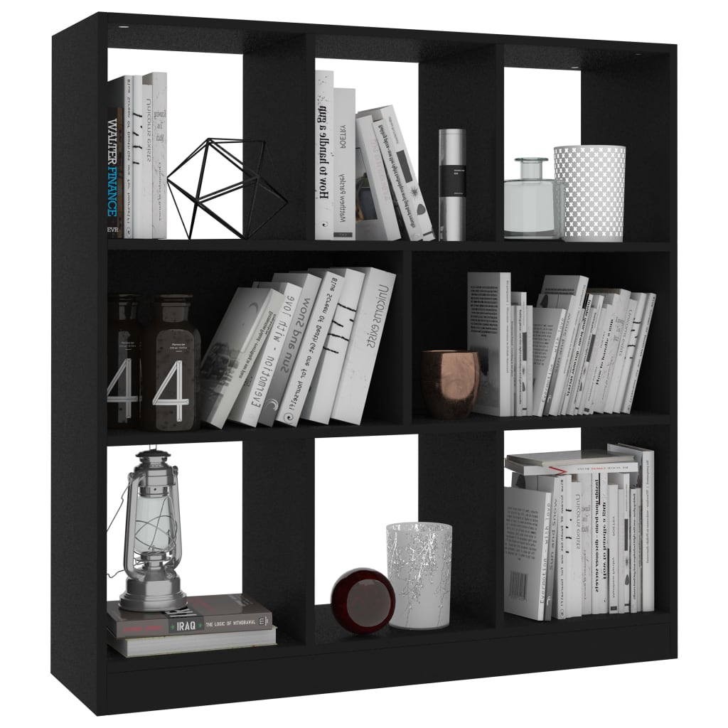 Bookshelf Black 97.5x29.5x100 cm Wood Material