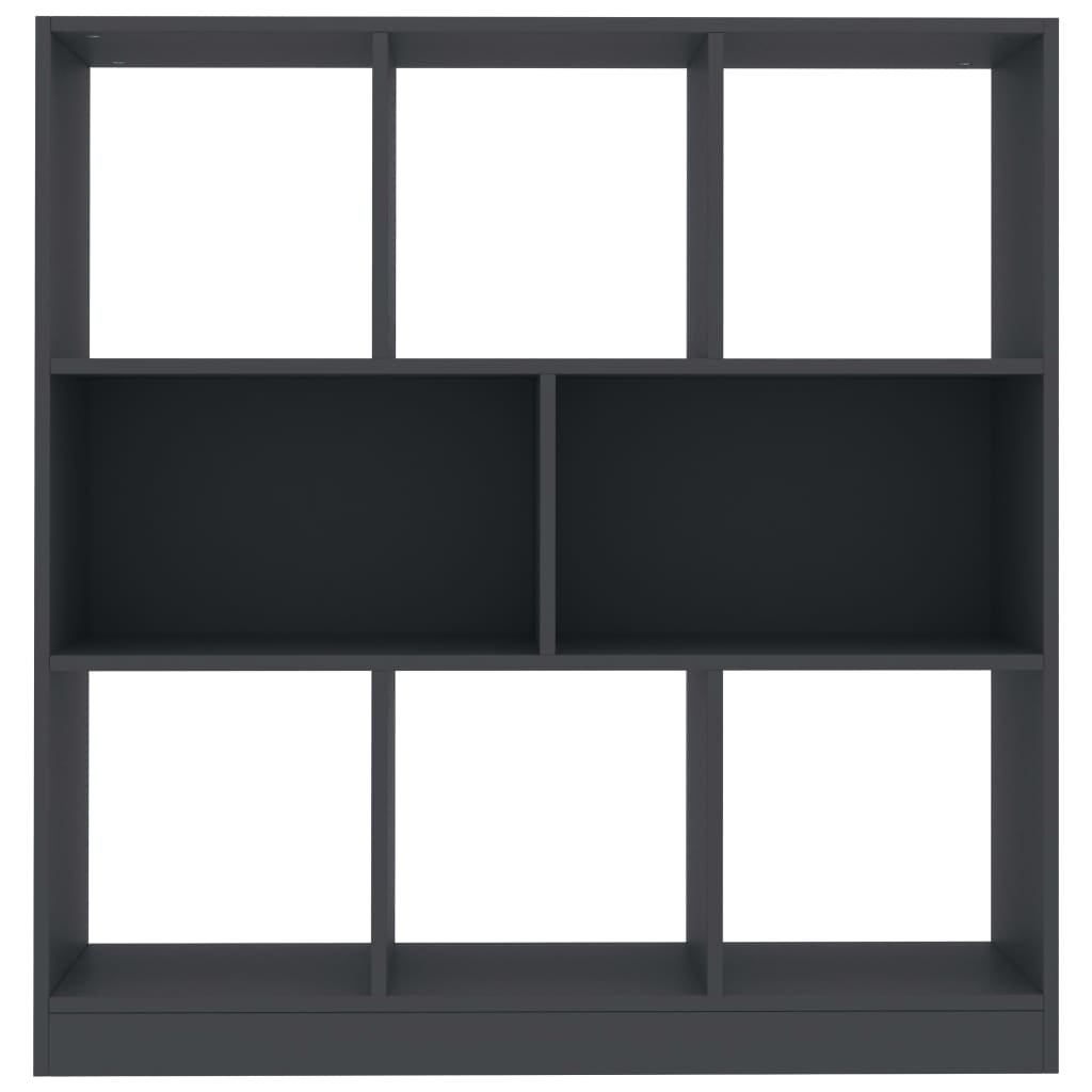 Bücherregal Grau 97,5x29,5x100 cm Holzwerkstoff