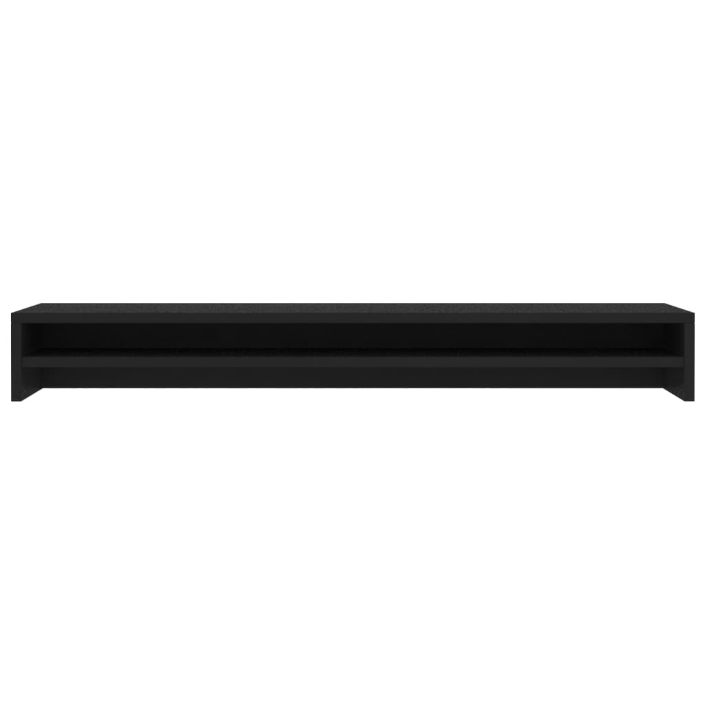 Monitor Stand Black 100x24x13 cm Wood Material