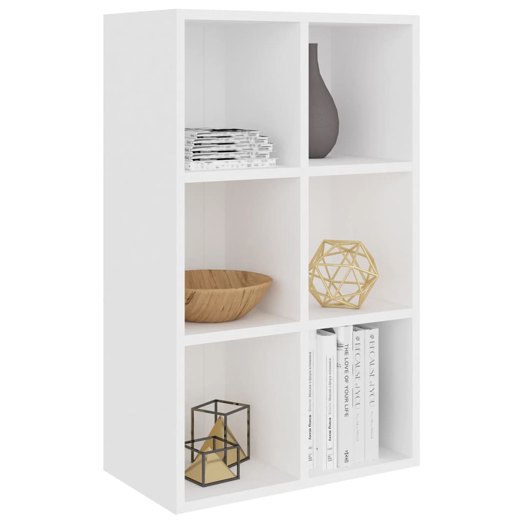 Bookcase/Sideboard White 66x30x98 cm Wood Material