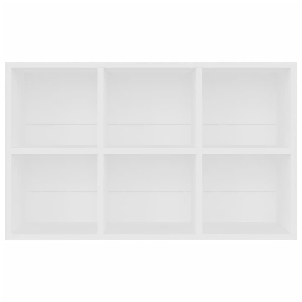 Bookcase/Sideboard White 66x30x98 cm Wood Material