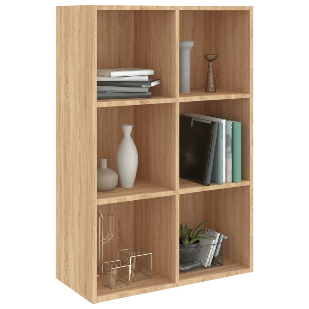 Bücherregal/Sideboard Sonoma-Eiche 66x30x98 cm Holzwerkstoff