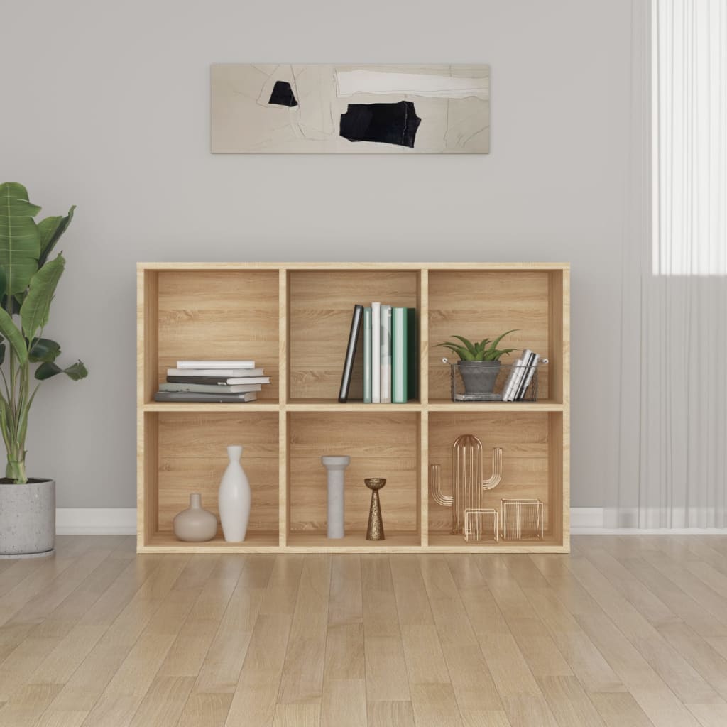 Bookshelf/Sideboard Sonoma Oak 66x30x98 cm Wood Material