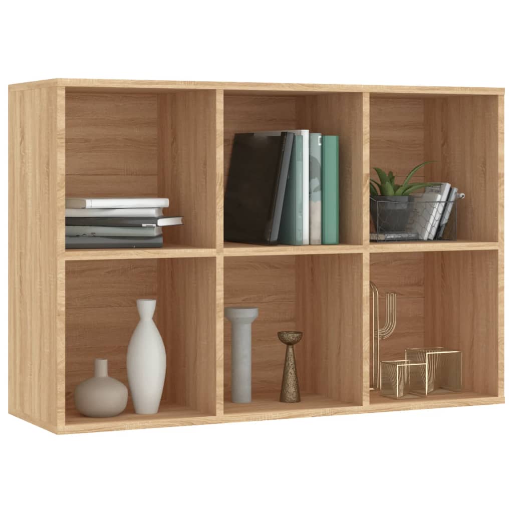 Bookshelf/Sideboard Sonoma Oak 66x30x98 cm Wood Material