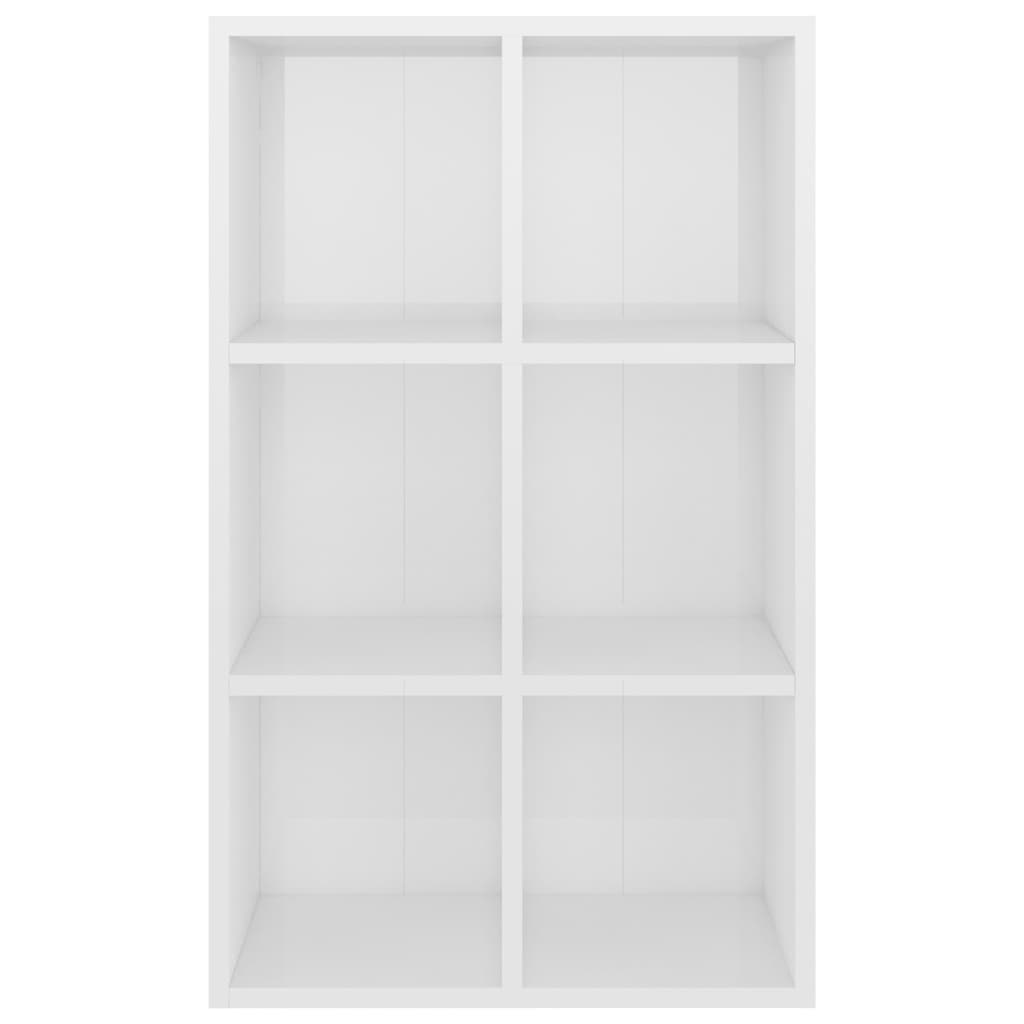 Bookcase/Sideboard High Gloss White 66x30x98 cm Wood Material