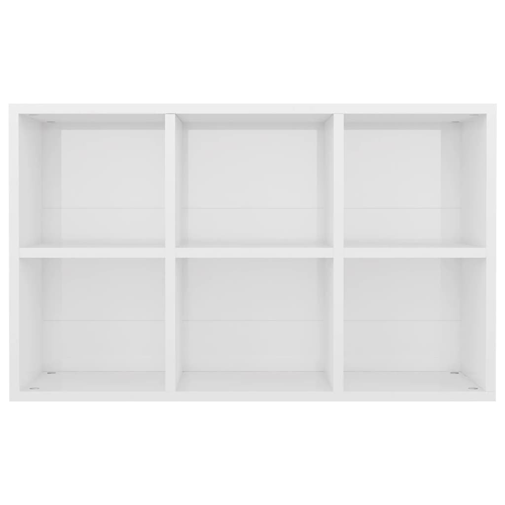 Bookcase/Sideboard High Gloss White 66x30x98 cm Wood Material