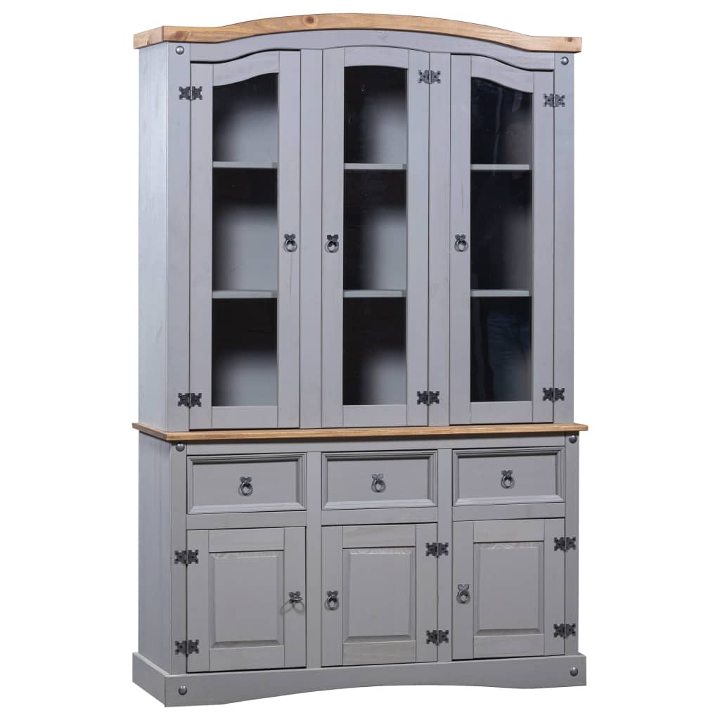 Buffetschrank Mexiko-Stil Kiefer Corona Grau