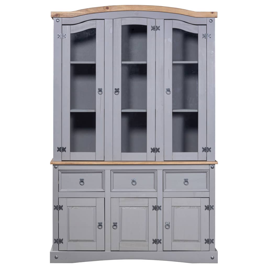 Buffetschrank Mexiko-Stil Kiefer Corona Grau