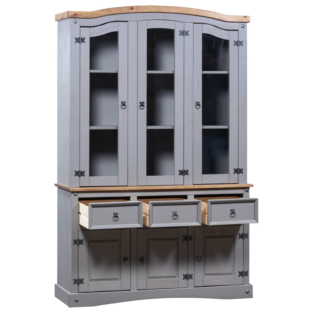 Buffetschrank Mexiko-Stil Kiefer Corona Grau