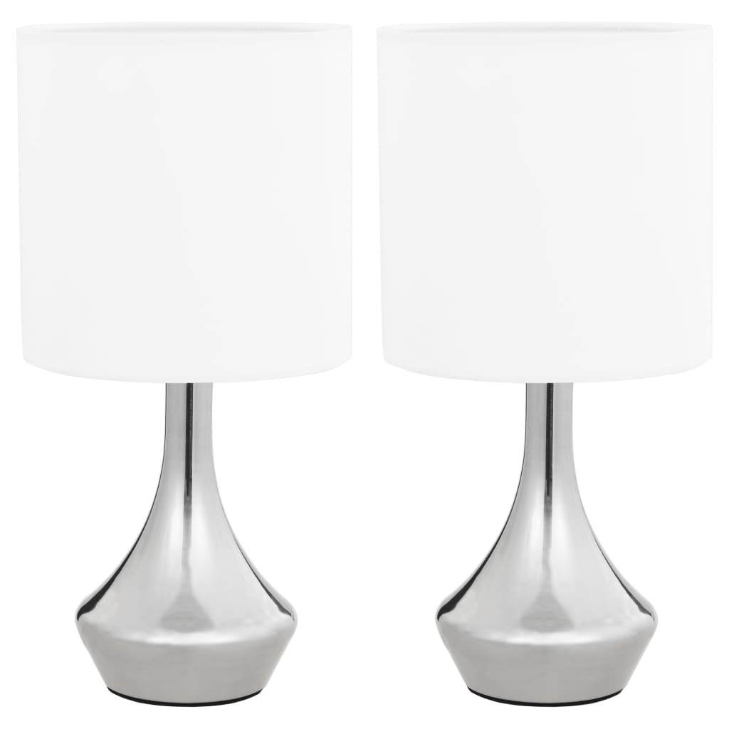 Table Lamps 2 pcs. Touch Sensor White E14