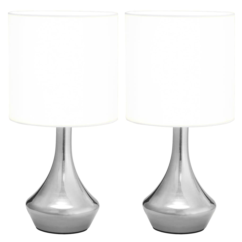 Table Lamps 2 pcs. Touch Sensor White E14