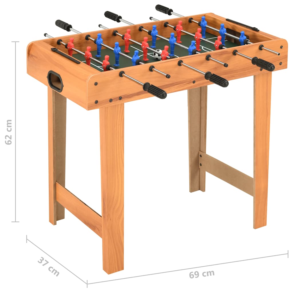 Mini-Foosball table 69×37×62 cm maple