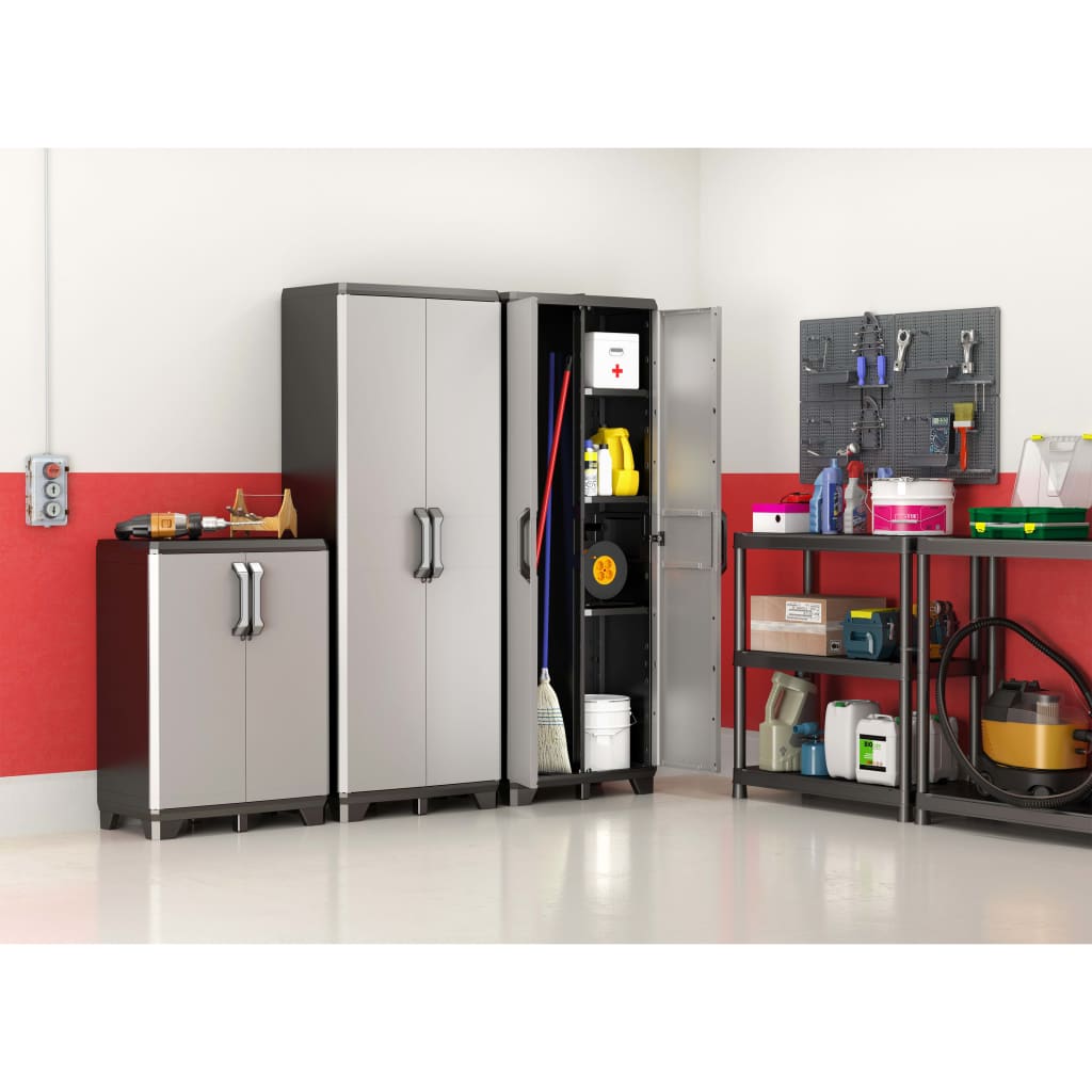 Multi-purpose cabinet Gear Black and Grey 182 cm