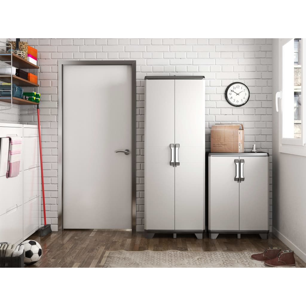 Multi-purpose cabinet Gear Black and Grey 182 cm