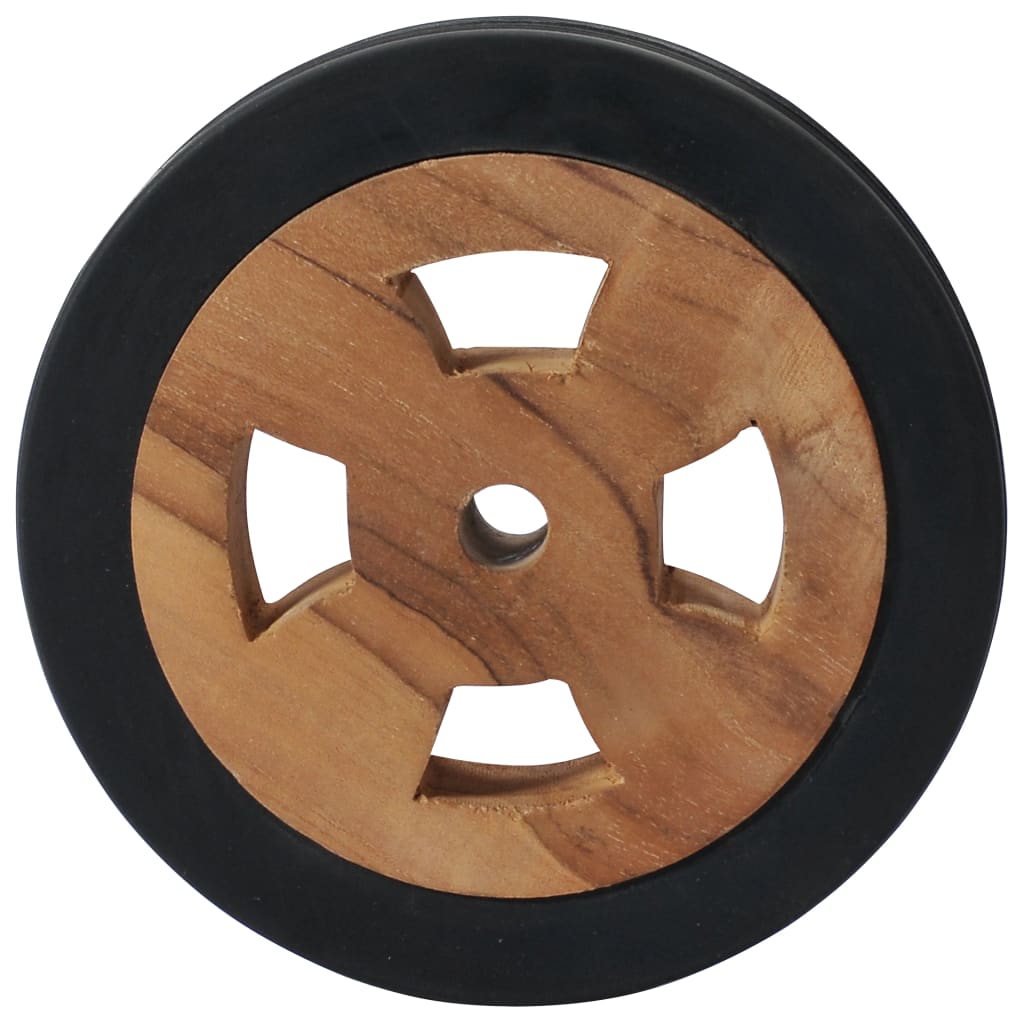 Replacement wheels for sun lounger 2 pcs. Solid wood teak