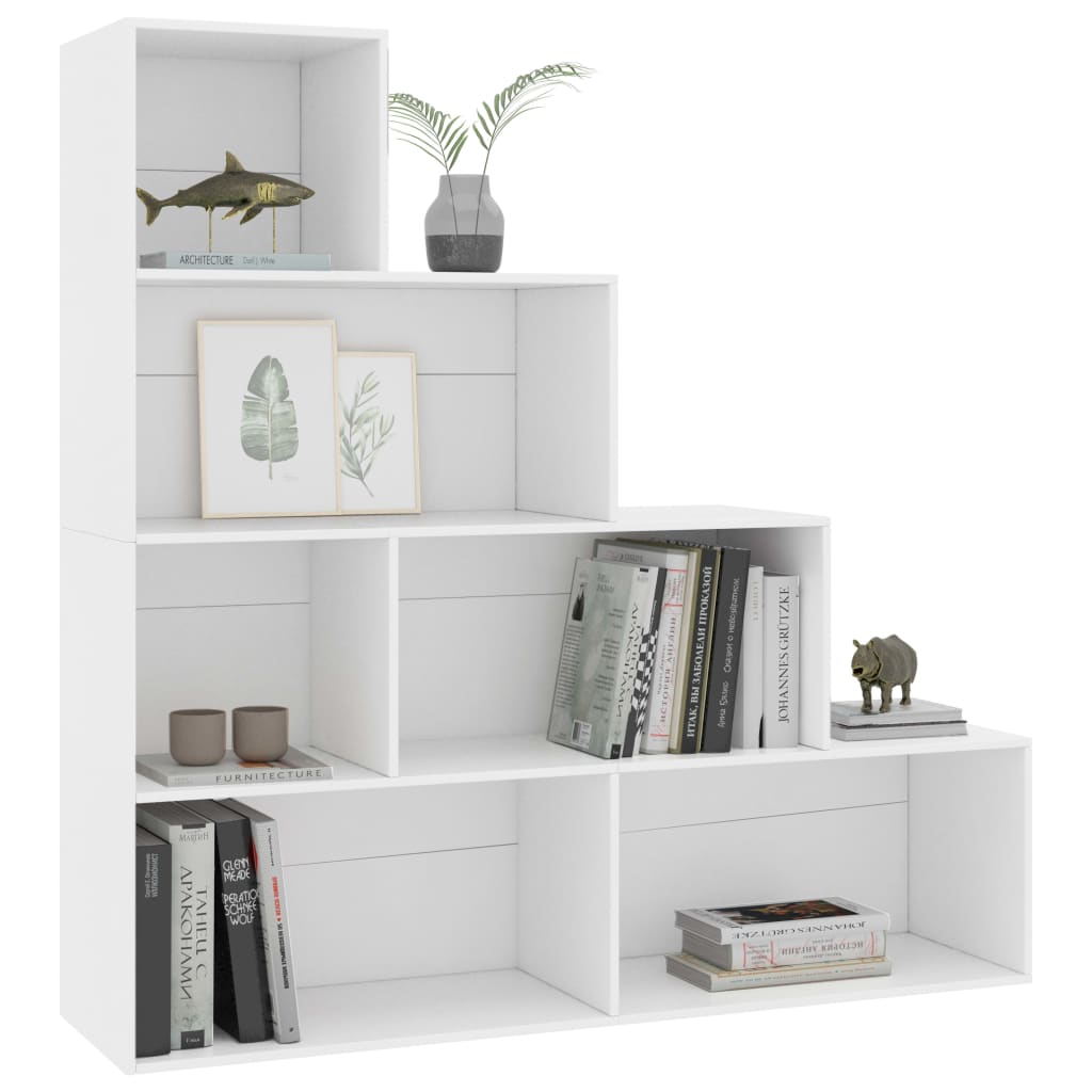 Bookshelf/Room Divider White 155x24x160 cm Wood Material