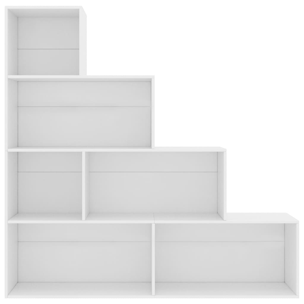 Bookshelf/Room Divider White 155x24x160 cm Wood Material