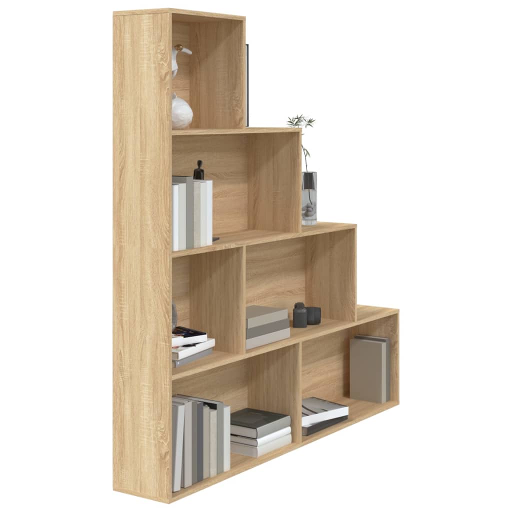 Bücherregal/Raumteiler Sonoma-Eiche 155x24x160 cm Holzwerkstoff