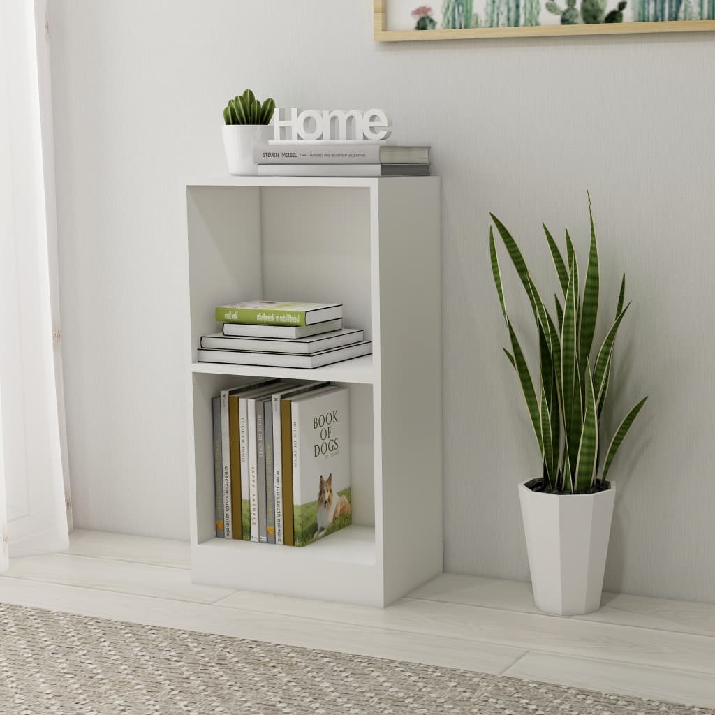 Bookshelf White 40x24x75 cm Wood Material