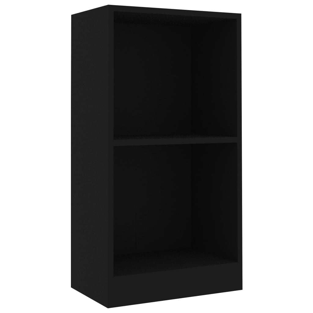 Bücherregal Schwarz 40x24x75 cm Holzwerkstoff