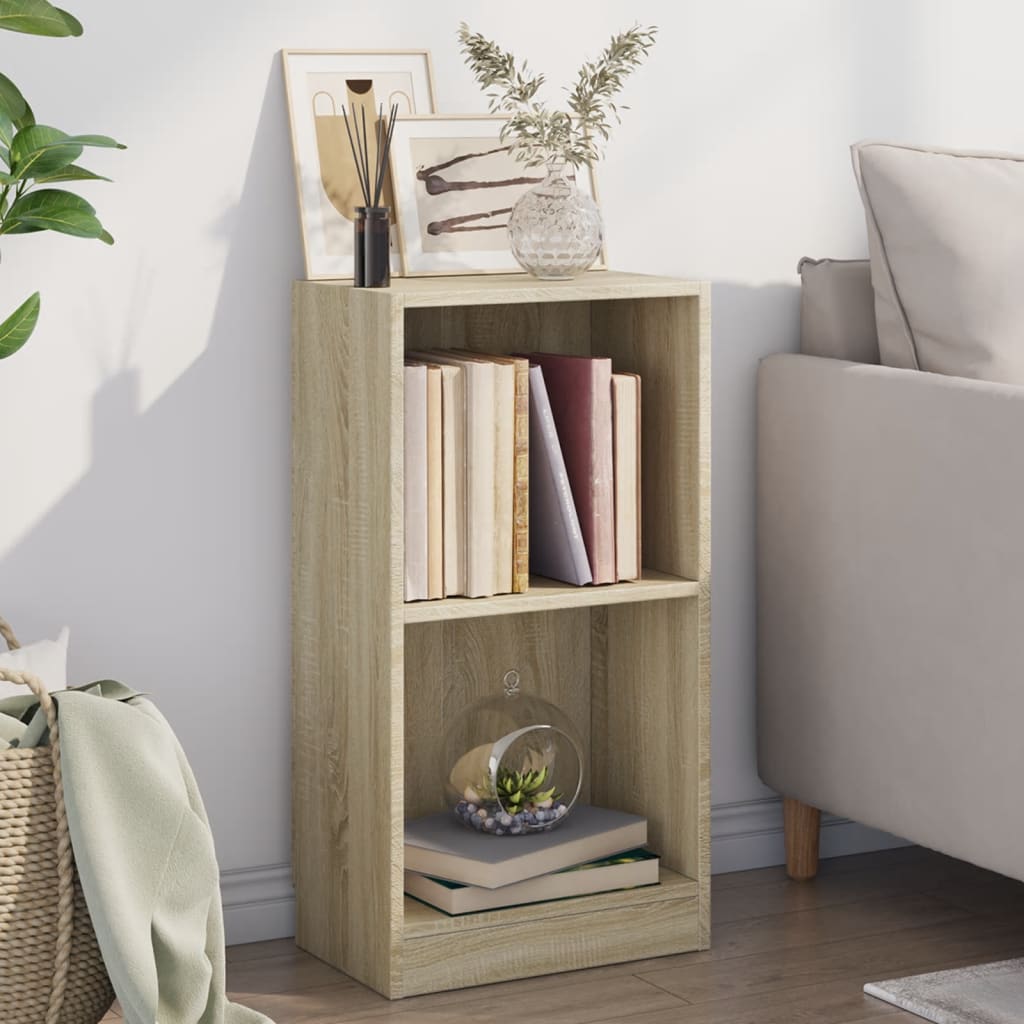 Bookshelf Sonoma Oak 40x24x75 cm Wood Material