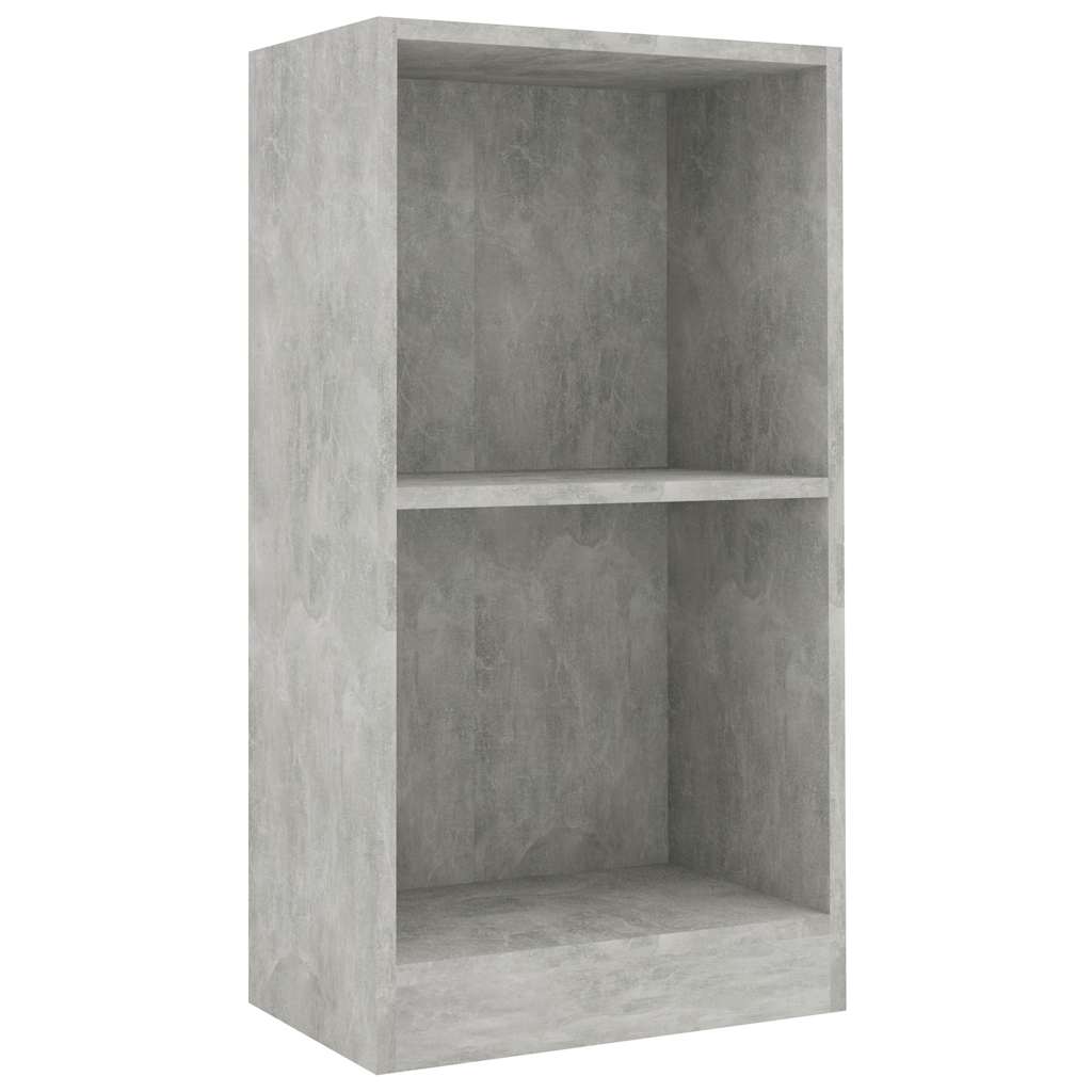 Bookshelf Concrete Grey 40x24x75 cm Wood Material