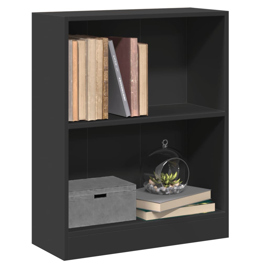 Bookshelf Black 60x24x76 cm Wood Material