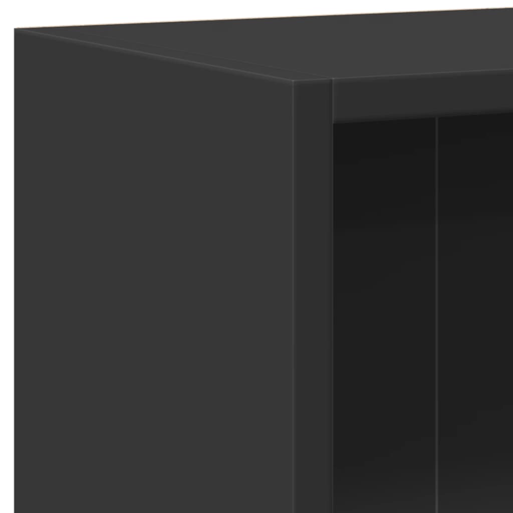 Bookshelf Black 60x24x76 cm Wood Material