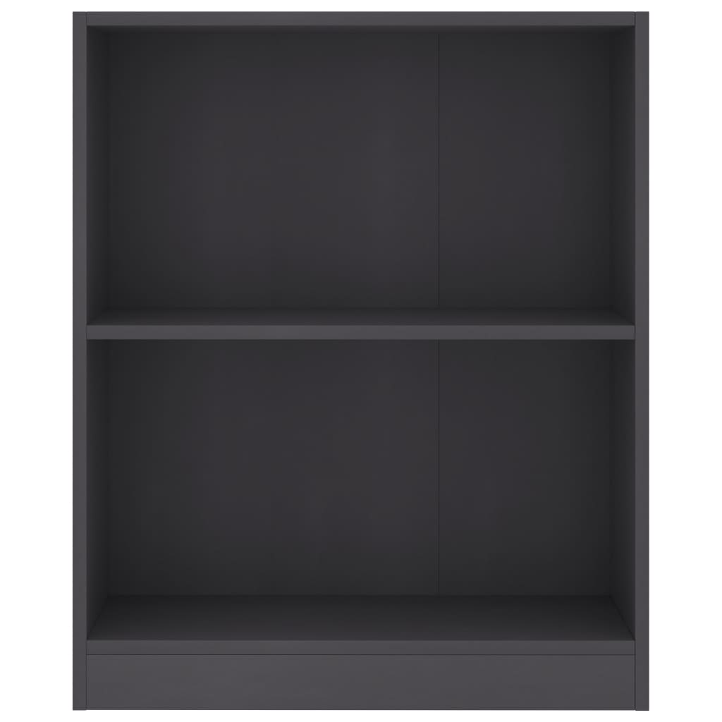 Bücherregal Grau 60x24x76 cm Holzwerkstoff