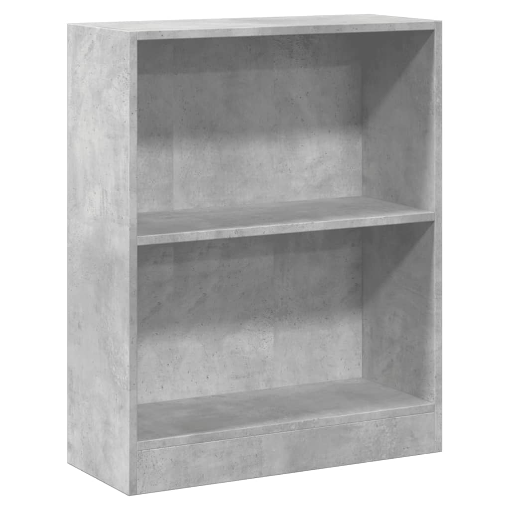 Bookshelf Concrete Grey 60x24x76 cm Wood Material