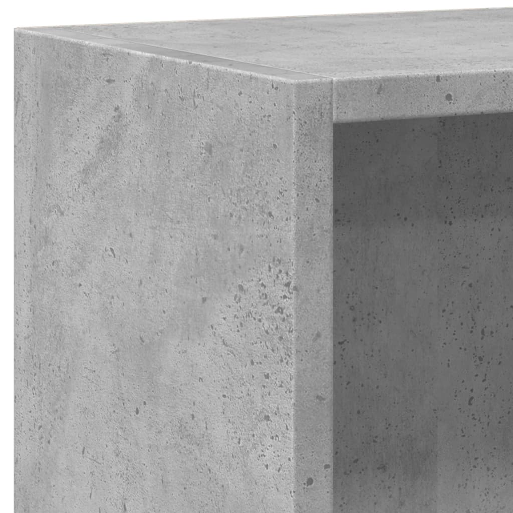 Bookshelf Concrete Grey 60x24x76 cm Wood Material