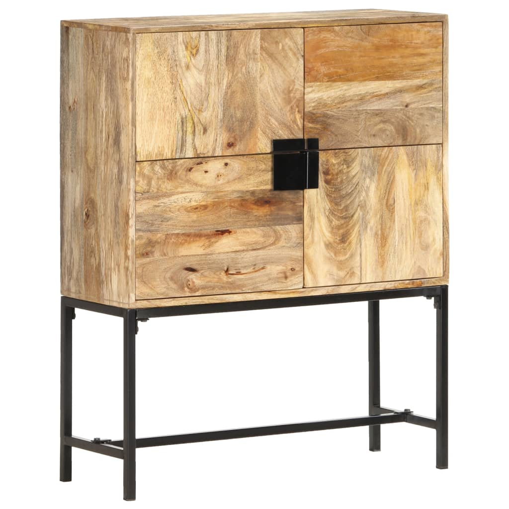 Highboard 80x30x100 cm Massivholz Mango