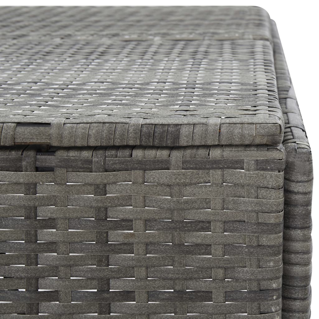 Mülltonnenbox für 3 Tonnen Anthrazit 229x78x120 cm Poly Rattan