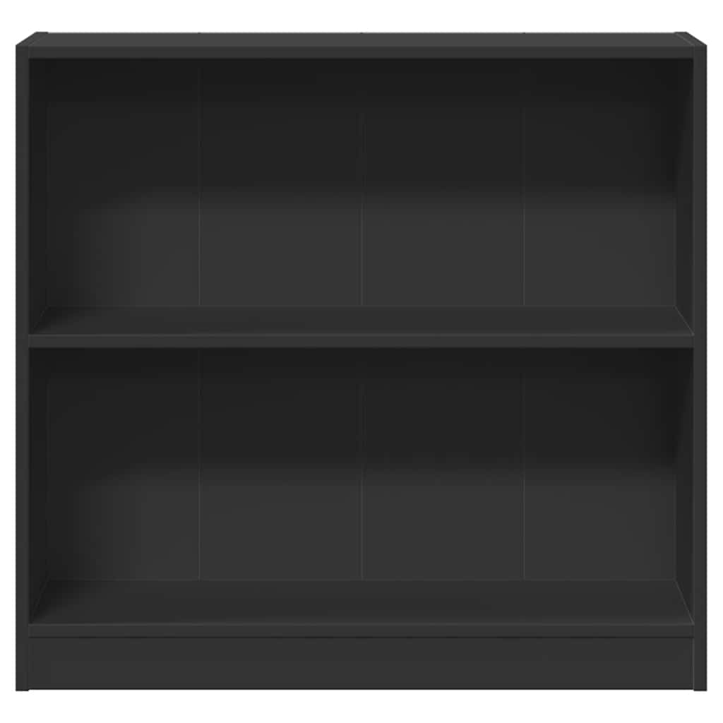 Bookshelf Black 80x24x75 cm Wood Material