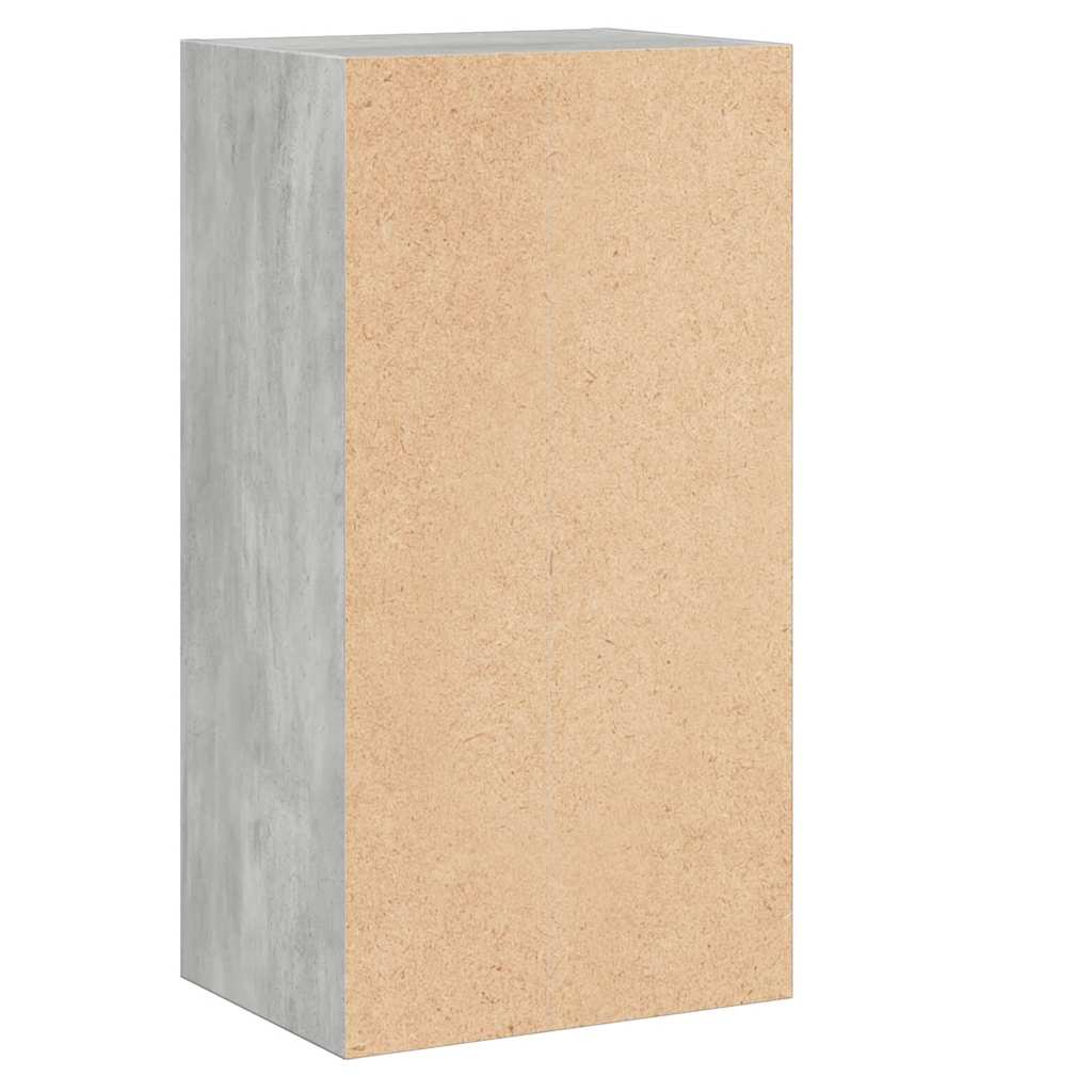 Bücherregal 2 Fächer Betongrau 40x30x76,5 cm Holzwerkstoff