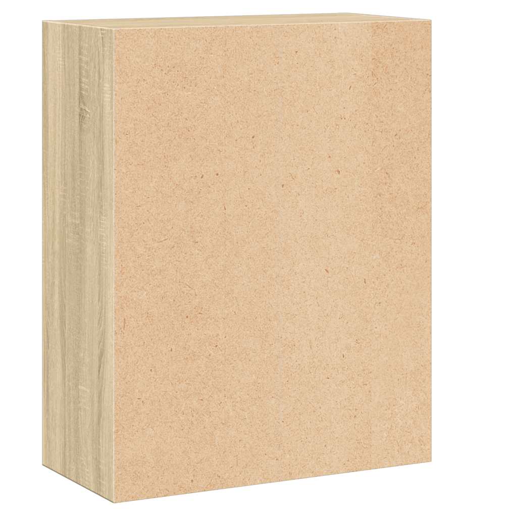 Bücherregal 2 Fächer Sonoma-Eiche 60x30x76,5 cm Holzwerkstoff