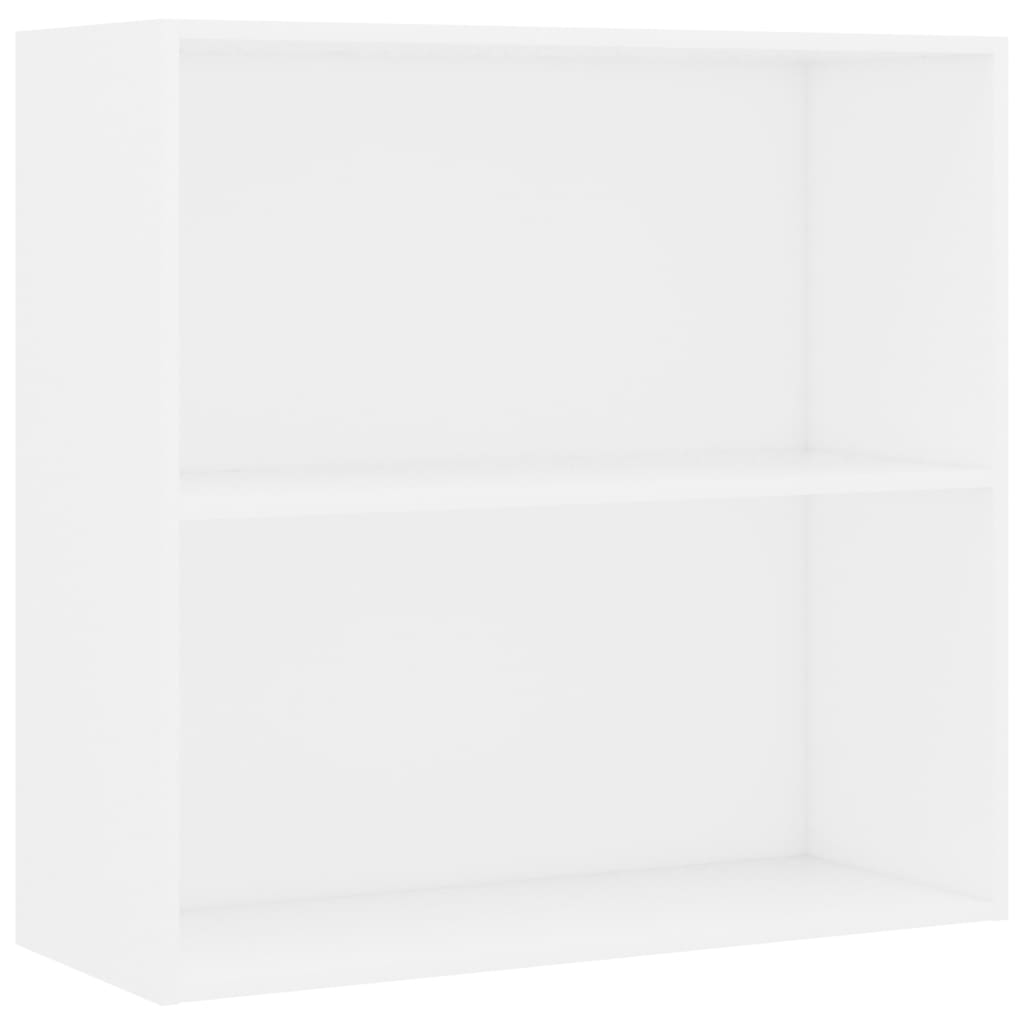 Bücherregal Weiß 80x30x76,5 cm Holzwerkstoff