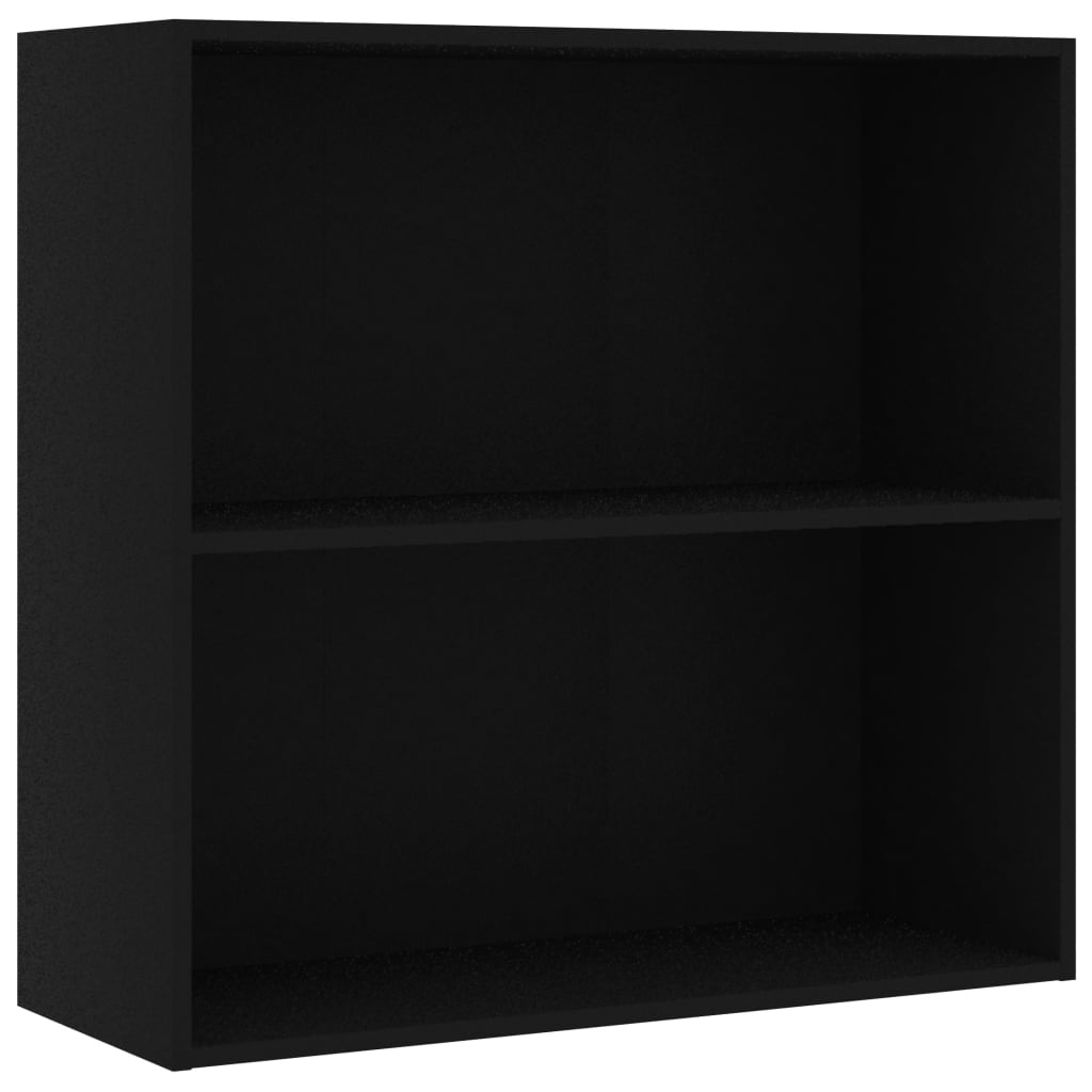 Bookshelf Black 80x30x76.5 cm Wood Material