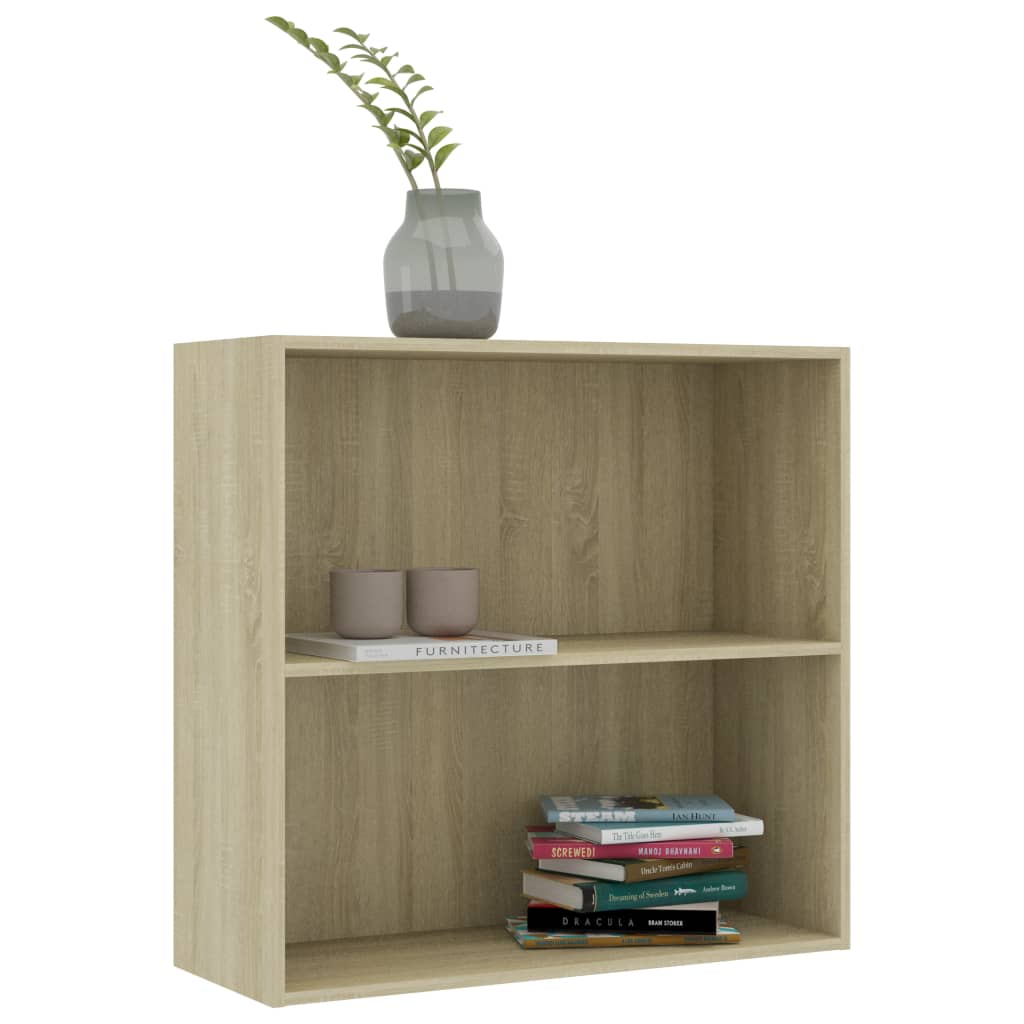 Bookshelf Sonoma Oak 80x30x76.5 cm Wood Material