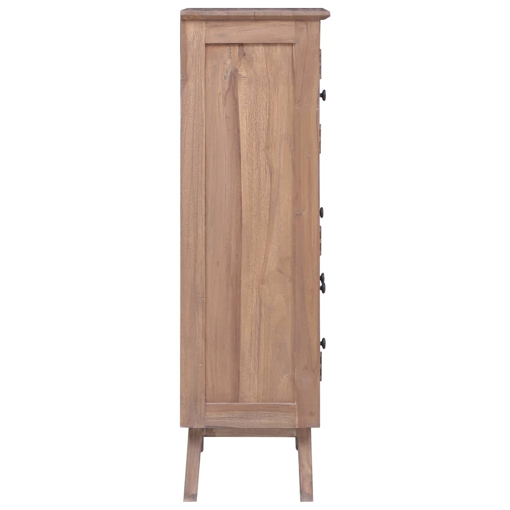 Highboard 60 x 30 x 100 cm Massivholz Teak