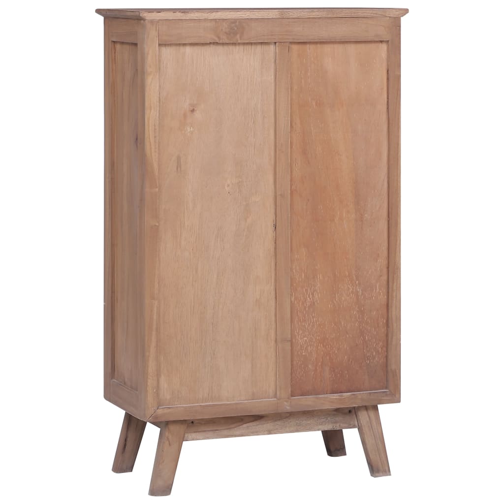 Highboard 60 x 30 x 100 cm Massivholz Teak