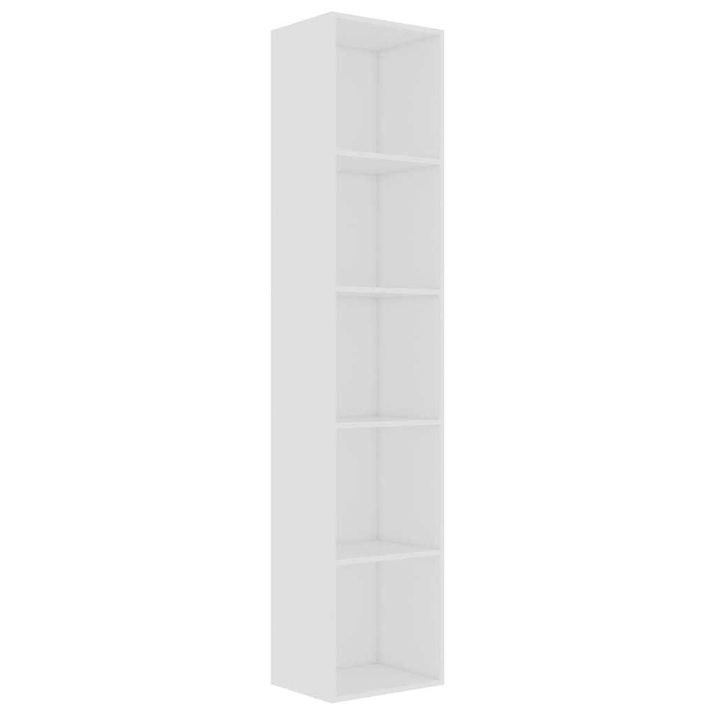 Bookcase White 40x30x189 cm Wood Material